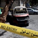 explosions-reported-in-damascus-amid-macron’s-visit-to-syria,-state-media-says